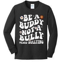 Be A Buddy Not A Bully Unity Day Orange Anti Bullying  Kids Long Sleeve Shirt