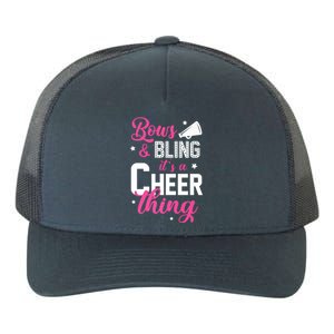 Bows And Bling It's A Cheer Thing Cheerleading Cheerleader Gift Yupoong Adult 5-Panel Trucker Hat