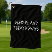 Bleghs And Breakdowns Funny Metalcore Vocalist Deathcore Golf Towel