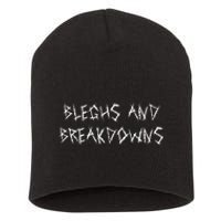 Bleghs And Breakdowns Funny Metalcore Vocalist Deathcore Short Acrylic Beanie