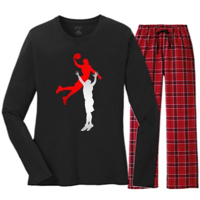 Basketball Apparel Basketball Women's Long Sleeve Flannel Pajama Set 