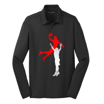 Basketball Apparel Basketball Silk Touch Performance Long Sleeve Polo