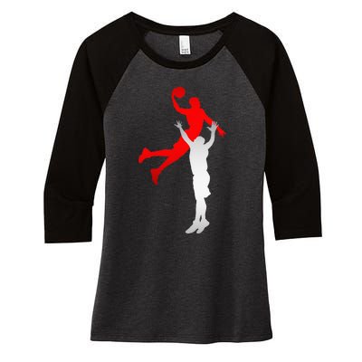 Basketball Apparel Basketball Women's Tri-Blend 3/4-Sleeve Raglan Shirt