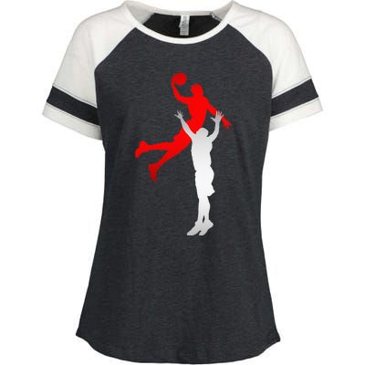 Basketball Apparel Basketball Enza Ladies Jersey Colorblock Tee