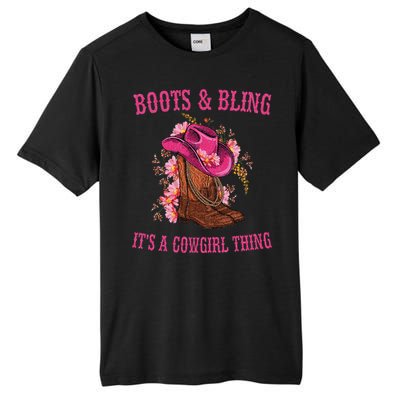 Boots And Bling Its A Cowgirl Thing Cute Love Country Life Tall Fusion ChromaSoft Performance T-Shirt