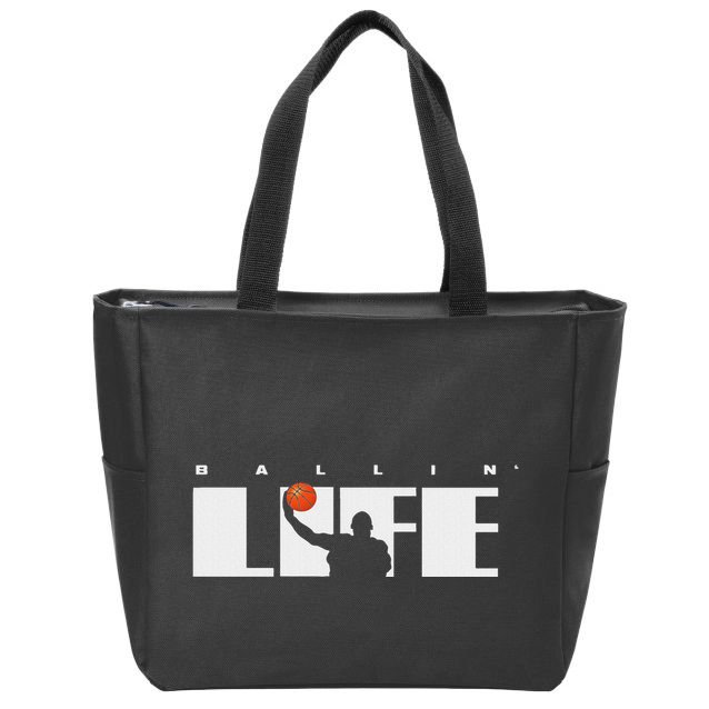 Basketball Apparel Basketball Zip Tote Bag