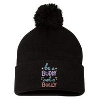 Be A Buddy Not A Bully Anti Bullying Pom Pom 12in Knit Beanie