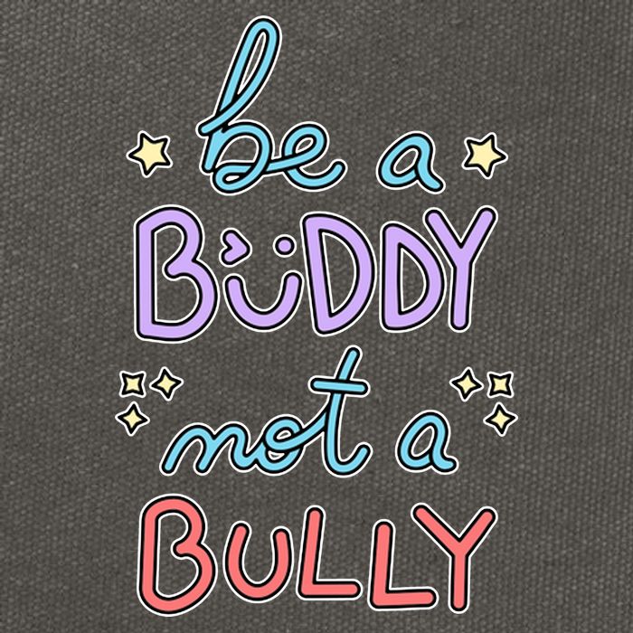 Be A Buddy Not A Bully Anti Bullying Cotton Canvas Backpack