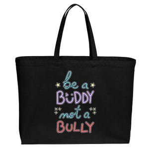 Be A Buddy Not A Bully Anti Bullying Cotton Canvas Jumbo Tote