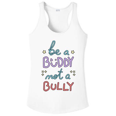 Be A Buddy Not A Bully Anti Bullying Ladies PosiCharge Competitor Racerback Tank