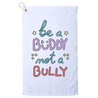Be A Buddy Not A Bully Anti Bullying Golf Towel