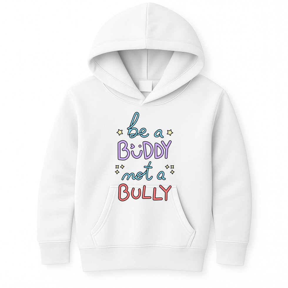 Be A Buddy Not A Bully Anti Bullying Kids Hoodie