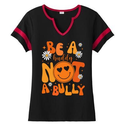 Be A Buddy Not A Bully Unity Day Anti Bullying Ladies Halftime Notch Neck Tee