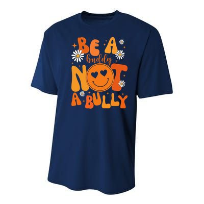 Be A Buddy Not A Bully Unity Day Anti Bullying Youth Performance Sprint T-Shirt