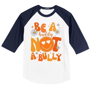 Be A Buddy Not A Bully Unity Day Anti Bullying Baseball Sleeve Shirt