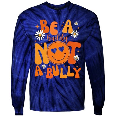 Be A Buddy Not A Bully Unity Day Anti Bullying Tie-Dye Long Sleeve Shirt