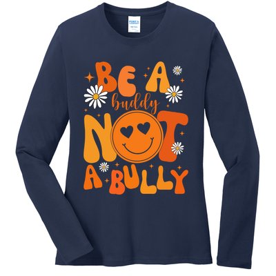 Be A Buddy Not A Bully Unity Day Anti Bullying Ladies Long Sleeve Shirt
