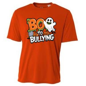 Boo Anti Bullying Funny Halloween Orange Unity Day Cooling Performance Crew T-Shirt