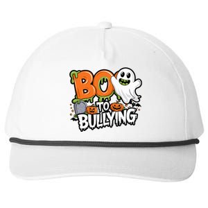 Boo Anti Bullying Funny Halloween Orange Unity Day Snapback Five-Panel Rope Hat