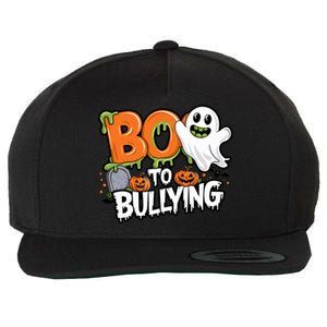 Boo Anti Bullying Funny Halloween Orange Unity Day Wool Snapback Cap