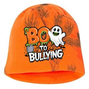 Boo Anti Bullying Funny Halloween Orange Unity Day Kati - Camo Knit Beanie