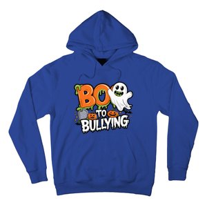 Boo Anti Bullying Funny Halloween Orange Unity Day Hoodie