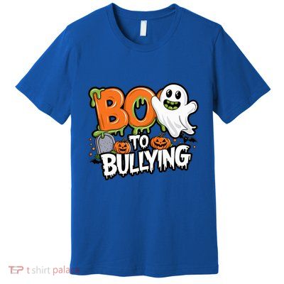 Boo Anti Bullying Funny Halloween Orange Unity Day Premium T-Shirt