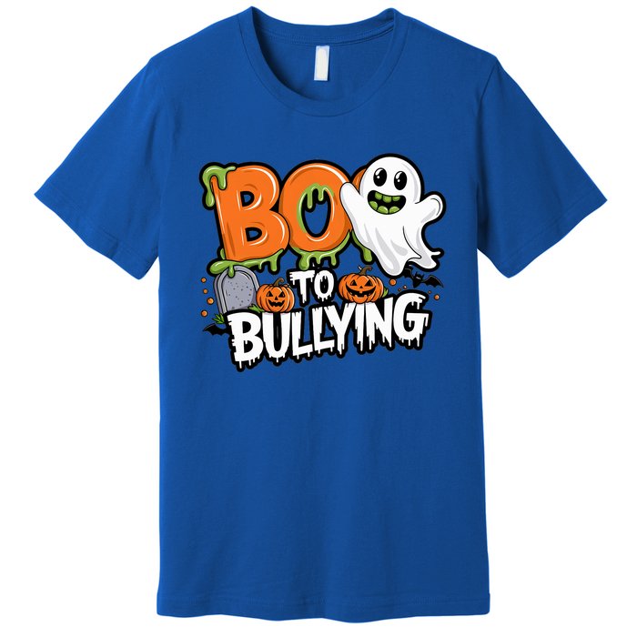 Boo Anti Bullying Funny Halloween Orange Unity Day Premium T-Shirt