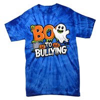 Boo Anti Bullying Funny Halloween Orange Unity Day Tie-Dye T-Shirt