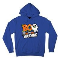 Boo Anti Bullying Funny Halloween Orange Unity Day Tall Hoodie