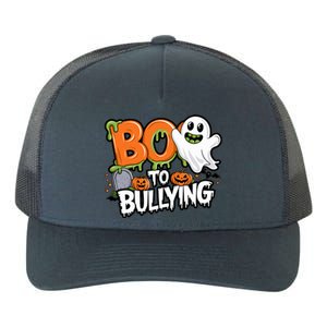 Boo Anti Bullying Funny Halloween Orange Unity Day Yupoong Adult 5-Panel Trucker Hat