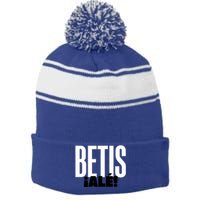 Betis Ale! Stripe Pom Pom Beanie