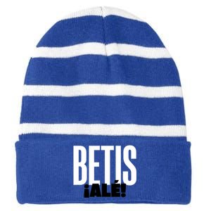 Betis Ale! Striped Beanie with Solid Band