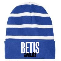 Betis Ale! Striped Beanie with Solid Band