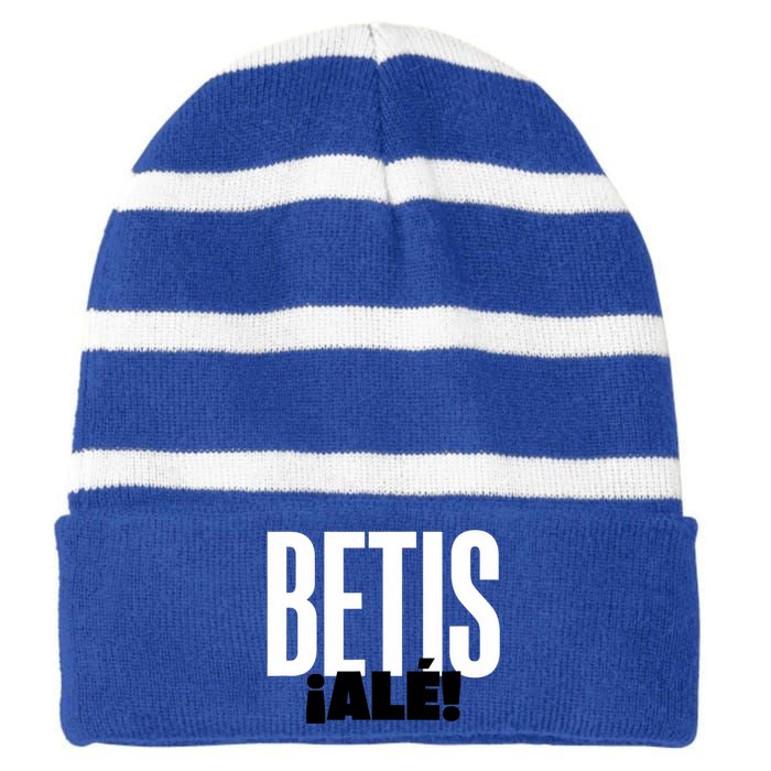 Betis Ale! Striped Beanie with Solid Band