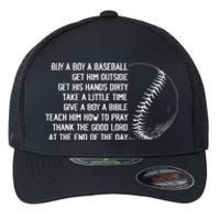 Buy A Baseball Get Him Outside Mother Father Gift Flexfit Unipanel Trucker Cap