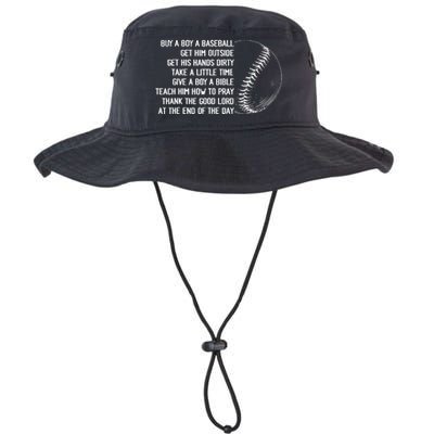 Buy A Baseball Get Him Outside Mother Father Gift Legacy Cool Fit Booney Bucket Hat