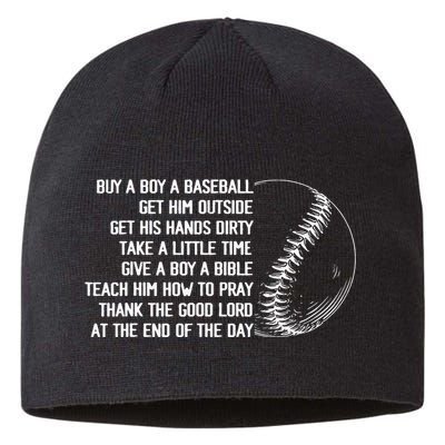 Buy A Baseball Get Him Outside Mother Father Gift Sustainable Beanie