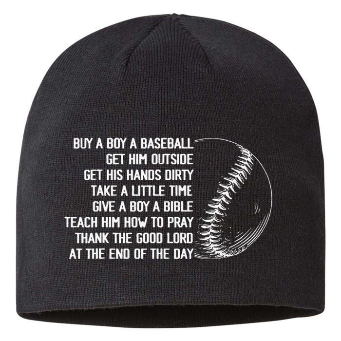 Buy A Baseball Get Him Outside Mother Father Gift Sustainable Beanie