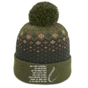 Buy A Baseball Get Him Outside Mother Father Gift The Baniff Cuffed Pom Beanie