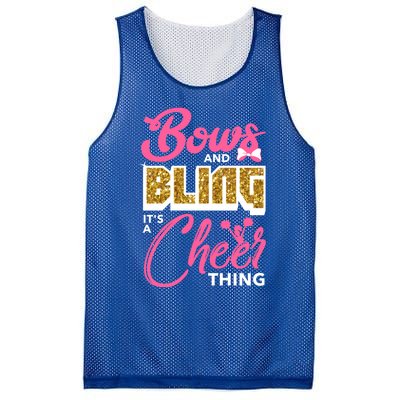 Bows And Bling It's A Cheer Thing Cheerleading Cheerleader Funny Gift Mesh Reversible Basketball Jersey Tank