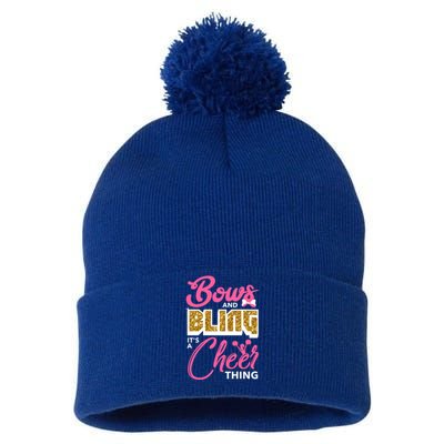 Bows And Bling It's A Cheer Thing Cheerleading Cheerleader Funny Gift Pom Pom 12in Knit Beanie