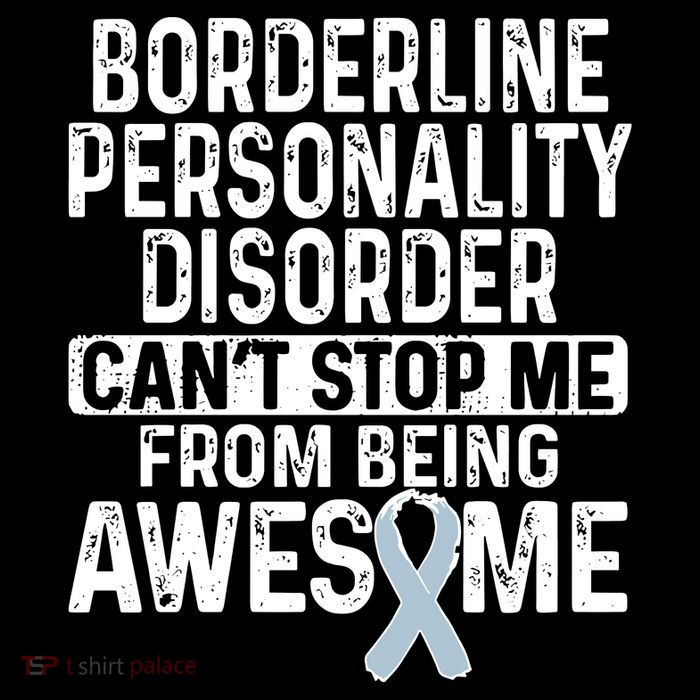 Bpd Awareness Borderline Personality Disorder CanT Stop Me From Being Awesome Tall T-Shirt