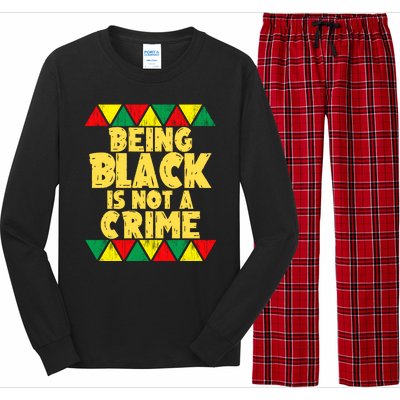 Being A Black Is Not A Crime Long Sleeve Pajama Set