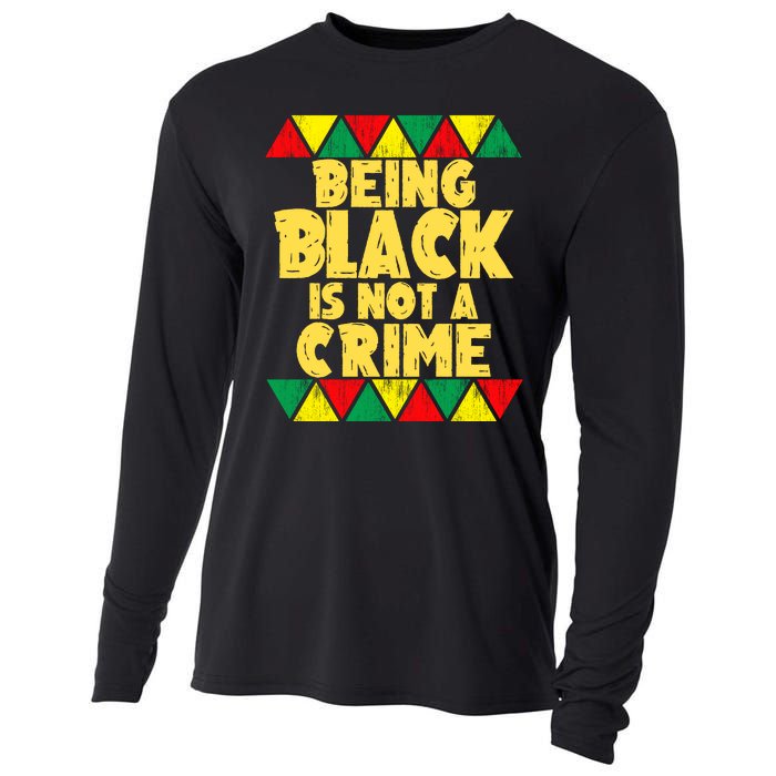 Being A Black Is Not A Crime Cooling Performance Long Sleeve Crew