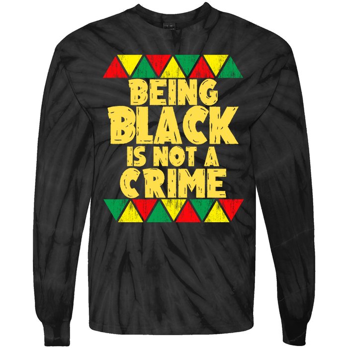 Being A Black Is Not A Crime Tie-Dye Long Sleeve Shirt