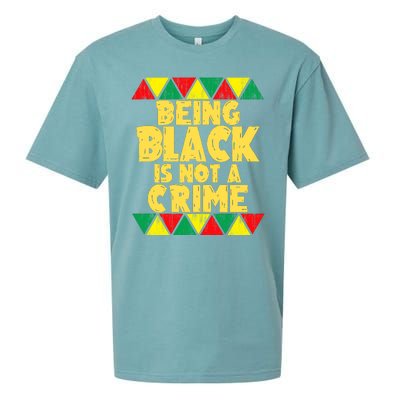 Being A Black Is Not A Crime Sueded Cloud Jersey T-Shirt