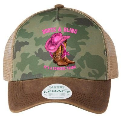 Boot And Bling It'S A Cowgirl Thing Western Rodeo Cowgirl Legacy Tie Dye Trucker Hat