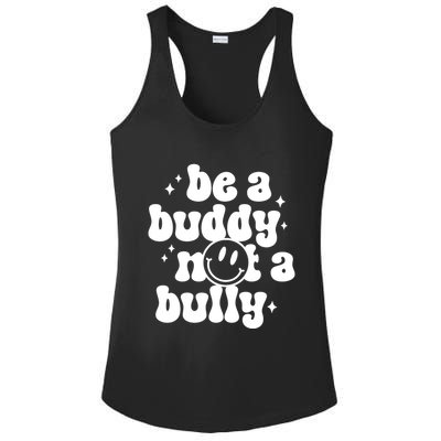 Be A Buddy Not A Bully Anti Bullying Unity Day Ladies PosiCharge Competitor Racerback Tank
