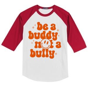 Be A Buddy Not A Bully Anti Bullying Unity Day Kids Colorblock Raglan Jersey